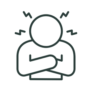infographic person arms crossed